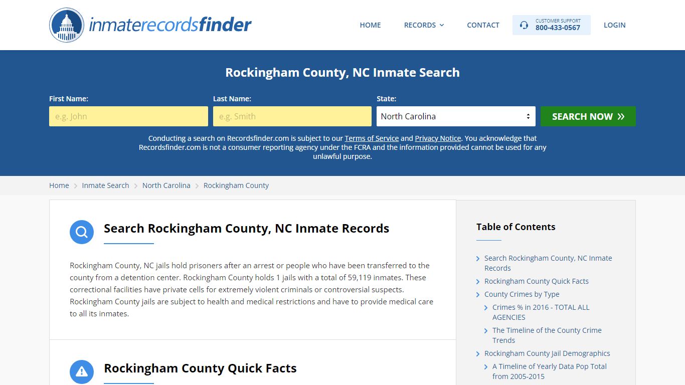 Rockingham County, NC Inmate Lookup & Jail Records Online